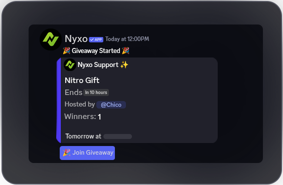 Giveaway
