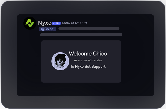 Welcome Message